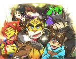  anthro bear black_eyes blue_eyes blush brown_fur canine cat chinese_dragon clothing dog dragon feline fur green_dragon grizzly_bear hair happy husky juuichi_mikazuki kounosuke kouya_aotsuki kyouji lion male mammal morenatsu muscles scalie shin shin_kuroi shun soutaro tanuki tatsuki tiger torahiko_ooshima unknown_artist winter wolf 