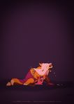  anotomically_correct canine claire_hummel clothing disney dress feral fleas fox gradient_background maid_marian mammal purple_background red_fox robin_hood robin_hood_(disney) solo 