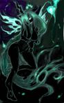 anthrofied breasts changeling female friendship_is_magic green_eyes my_little_pony queen_chrysalis_(mlp) seductive solo soruton wings 