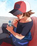  @@@ bad_id bad_pixiv_id baseball_cap blush bottle breath brown_eyes brown_hair clothes_around_waist day hat jacket_around_waist male_focus pokemon pokemon_(game) pokemon_bw ramune shirt_pull sky solo sweat touya_(pokemon) 