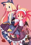  archer_(disgaea) archer_(disgaea)_(cosplay) bad_deviantart_id bad_id chouniku cosplay disgaea etna flonne halloween highres laharl makai_senki_disgaea_2 multiple_girls pantyhose prinny skull_(disgaea) skull_(disgaea)_(cosplay) vector_trace 