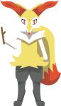  alpha_channel anthro black_fur braixen canine corgi_san eyelashes female fur mammal nintendo orange_eyes orange_fur pok&eacute;mon pok&eacute;mon_(species) simple_background solo standing transparent_background vector video_games white_fur 