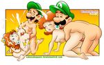  luigi princess_daisy sakurakasugano super_mario_bros. tagme 