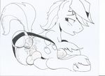  anal anal_insertion anal_masturbation anal_penetration applejack applejack_(mlp) braeburned crossgender cutie_mark dildo english_text equine feral friendship_is_magic hat horse insertion male mammal masturbation monochrome my_little_pony penetration pony rule_63 sex_toy solo text 