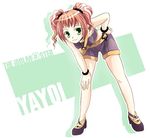  :3 bent_over brown_hair cool_&amp;_sexy_(idolmaster) green_eyes idolmaster idolmaster_(classic) idolmaster_1 non-web_source short_hair solo takatsuki_yayoi twintails 