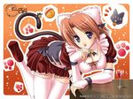  alcohol animal_ears breasts cleavage maid tail tongue wine 