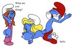  helix papa_smurf sassette smurfette the_smurfs 