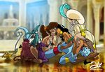  aladdin crossover fuckit genie hercules jasmine megara pain panic sultan 