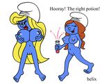  helix sassette smurfette tagme the_smurfs 