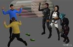  asari commander_shepard crossover dead_space femshep james_t._kirk jean-luc_picard mass_effect miranda_lawson spock star_trek tem(a) 