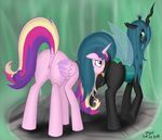  friendship_is_magic my_little_pony princess_cadence queen_chrysalis xyi 