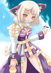  ahoge animal_ears archbishop blonde_hair book brown_eyes cat_ears cigar ragnarok_online short_hair smoking solo 