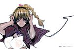  bad_id bad_pixiv_id blonde_hair blue_eyes chrono_cross headphones high_ponytail jewelry kid_(chrono_cross) kuroki_kazuaki multi-tied_hair necklace ponytail solo 