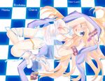  blonde_hair blue_eyes bracelet cherie_espoir jewelry lying marl_kingdom rhapsody shoes single_shoe solo 