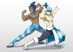  2boys gym_leader hachiku_(pokemon) multiple_boys nintendo pokemon pokemon_(game) pokemon_bw pokemon_bw2 shizui_(pokemon) 