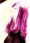  closed_eyes face heartcatch_precure! kurumi_momoka light_smile lips looking_up precure profile purple_hair solo tima upper_body 