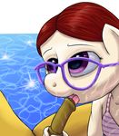  anthro anthrofied cfnm duo equine eyewear fellatio female friendship_is_magic fur glasses hair horse male mammal my_little_pony oral oral_sex penis pony pool purple_eyes ragingsemi red_hair sex snails_(mlp) straight tan_fur twist_(mlp) water young 