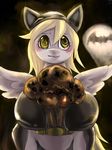  bakki bat_signal batman batman_(cosplay) batman_(series) blonde_hair cosplay costume dc_comics derpy_hooves_(mlp) equine female food friendship_is_magic hair horse mammal muffin my_little_pony pegasus pony solo wings yellow_eyes 