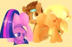  butt cute dhui equine female feral friendship_is_magic group horn horse male mammal my_little_pony pony twilight_sparkle_(mlp) unicorn 