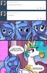  cute english_text equine female feral friendship_is_magic horn horse loopend mammal my_little_pony pony princess_celestia_(mlp) princess_luna_(mlp) smile text tumblr winged_unicorn wings 