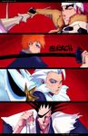  abarai_renji artist_request bankai bleach copyright_name daiguren_hyourinmaru_(bankai) haori hihiou_zabimaru_(bankai) hitsugaya_toushirou japanese_clothes kurosaki_ichigo male_focus multiple_boys nozarashi_(shikai) shikai sword taichou_haori tensa_zangetsu_(bankai) weapon zaraki_kenpachi 