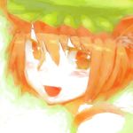  animal_ears bad_id bad_pixiv_id blush cat_ears chen chomoran close-up hat solo touhou 