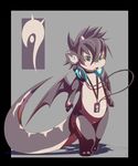  collar cub cute dragon glowing headphones ipod kemono mp3_player neon neon_lights phation rudragon scalie solo tongue wide_hips wings young 