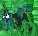  ahegao all_the_way_through changeling equine female feral friendship_is_magic hi_res horse mammal my_little_pony open_mouth penetration pony queen_chrysalis_(mlp) tentacles threading tongue wings 