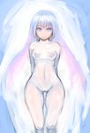  arms_behind_back bad_id bad_pixiv_id blue_eyes blue_hair bodysuit breasts covered_navel gradient_hair highres johan_(johan13) light_smile long_hair looking_at_viewer multicolored_hair original pink_hair see-through small_breasts solo symmetry very_long_hair wide_hips 
