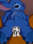  alien anus barefoot black_eyes black_penis black_sclera black_skin blackbear blue_fur brown_background butt clenched_teeth cum cum_in_ass cum_inside cum_on_penis cute disney erection frown fur gay hi_res lilo_and_stitch male nude penetration penis pink_skin plain_background presenting presenting_hindquarters purple_nose sex shadow sharp_teeth size_difference skin spread_legs spreading stitch teeth vein white_eyes 