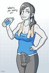  bulge crossgender female human penis tagme wii_fit_trainer 