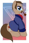  bubbles cutie_mark equine eyewear feral friendship_is_magic glasses horse immortaltanuki male mammal my_little_pony pipe ponification pony quine robe that_guy_with_the_glasses 