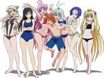  bikini golden_darkness kotegawa_yui lala_satalin_deviluke run_elsie_jewelria sairenji_haruna sawada_mio school_swimsuit swimsuit to_love_ru to_love_ru_darkness transparent vector yuuki_rito 