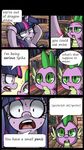  book comic cutie_mark dialog dragon duo edit english_text equine female feral friendship_is_magic fur green_eyes hair horn horse inside japanese_text library male mammal my_little_pony pony purple_body purple_fur purple_hair scalie spike_(mlp) sweat text twilight_sparkle_(mlp) uc77 unicorn 