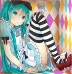  alice alice_in_wonderland hatsune_miku thighhighs vocaloid yuki. 