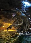  bioluminescence concept_art epic giant_monster glowing kaiju kaijuu knifehead lightning monster ocean official_art pacific_rim sun 