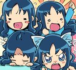  =_= animal_ears cat_ears chibi hairu heartcatch_precure! kurumi_erika o_o precure 