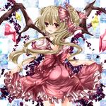  bad_id bad_pixiv_id blonde_hair flandre_scarlet nanase_nao red_eyes side_ponytail smile solo touhou wings 