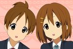  brown_eyes brown_hair hairclip hirasawa_ui hirasawa_yui k-on! ponytail school_uniform short_hair sisters tagme 