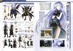  absurdres angry arm_strap black_dress black_legwear black_panties black_wings brown_hair character_sheet closed_eyes dress facial_mark fingerless_gloves frown gloves highres jacket long_hair lyrical_nanoha mahou_shoujo_lyrical_nanoha mahou_shoujo_lyrical_nanoha_a's mahou_shoujo_lyrical_nanoha_the_movie_2nd_a's multiple_girls multiple_wings official_art okuda_yasuhiro open_mouth panties red_eyes reinforce sad short_dress short_hair side_slit silver_hair single_thighhigh smile sweater thigh_strap thighhighs tome_of_the_night_sky underwear wings wrist_straps yagami_hayate 