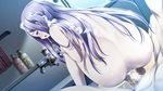  amou_mikage ass bathtub censored game_cg kikurage nude possible_duplicate purple_hair purple_software sex shiawase_kazokubu vagina wet 