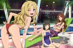  ;d absurdres ass barefoot bent_over bikini black_eyes black_hair blonde_hair blue_eyes breasts brown_eyes brown_hair chair city cityscape cleavage competition_swimsuit crossed_arms drink feet frenda_seivelun fujii_masahiro highres indoors kinuhata_saiai legs long_hair looking_at_viewer looking_back lounge_chair medium_breasts megami mugino_shizuri multiple_girls night non-web_source official_art one-piece_swimsuit one_eye_closed open_mouth palm_tree pool poolside purple_eyes rei_no_pool scan short_hair sitting slingshot_swimsuit smile swimsuit table takitsubo_rikou to_aru_kagaku_no_railgun to_aru_majutsu_no_index toes tree unitard wariza water 