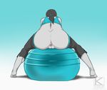  anus artist_name ass bad_id bad_pixiv_id ball barefoot capri_pants exercise_ball facing_away from_behind kyder long_hair pants pants_pull ponytail pussy sitting soles solo spandex tank_top tiptoes uncensored white_skin wii_fit wii_fit_trainer 