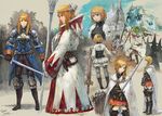  agrias_oaks armor banner blonde_hair blue_eyes boots braid cape final_fantasy final_fantasy_tactics gloves hat iwauchi_tomoki jewelry knight long_hair md5_mismatch ring robe short_hair single_braid sword thigh_boots thighhighs tiara weapon wizard_hat younger 