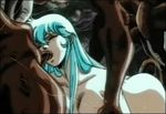  80s animated animated_gif blue_hair cave creature double_penetration endured_face fellatio flare_(lyon_densetsu_flare) lowres lyon_densetsu_flare monster nude oldschool oral rape sparks spitroast sweat uchida_yoshihisa uncensored wince 