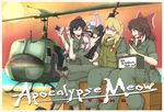  aircraft ammo_box animal_ears apocalypse_now assault_rifle blonde_hair body_armor boots bow box bunny_ears camera canteen car-15 cube85 donation_box flak_jacket gun hair_bow hair_tubes hakurei_reimu hat helicopter helmet kirisame_marisa md5_mismatch military military_uniform multiple_girls red_eyes reisen_udongein_inaba rifle shameimaru_aya touhou uh-1_iroquois uniform vietnam vietnam_war war weapon 