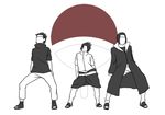  animated animated_gif crest dancing family family_crest lowres naruto naruto_shippuuden uchiha_itachi uchiha_sasuke uchiha_shisui 
