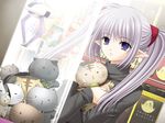  1girl cat game_cg long_hair nishimata_aoi pointy_ears primula shuffle! stuffed_animal stuffed_toy 