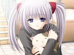  1girl cat game_cg long_hair nishimata_aoi pointy_ears primula shuffle! stuffed_animal stuffed_toy 