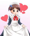  brown_eyes brown_hair hairband ichigo_mashimaro itou_chika maid natsukon short_hair side_ponytail solo 